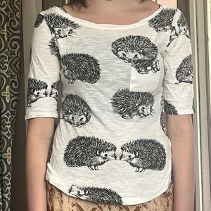 2 animal anthropology three quarter sleeve tee shirts